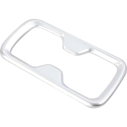 For Nissan Navara NP300 2015-2020 Car Front Water Cup Holder Protector Frame Cover Trim Decal Sticker Accessories,Chrome