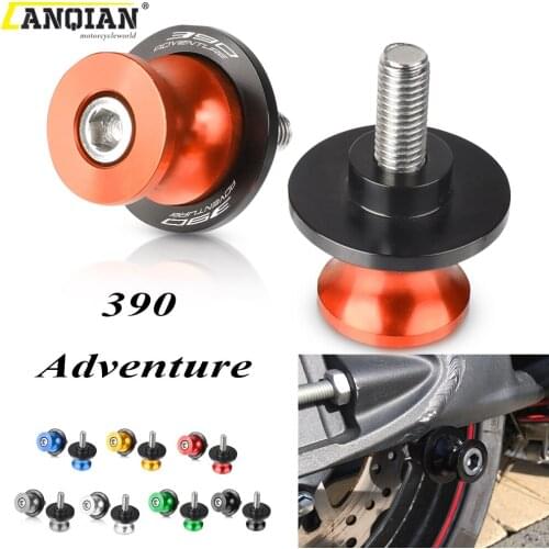 For 390Adventure 390ADV. 390 Adventure 2019 2020 2021 10MM Motorcycle Accessories Aluminum Swingarm Spools Slider Stand Screws