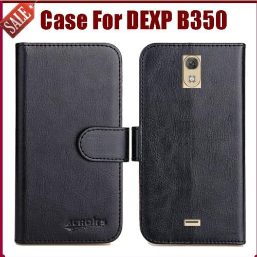 Hot Sale! DEXP B350 Case New Arrival 6 Colors High Quality Flip Leather Protective Cover For DEXP B350 Case Phone Bag