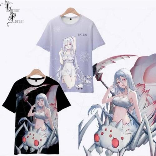 So I'm a Spider, So What? 3D Printing T-shirt Summer Fashion Round Neck Short Sleeve Popular Japanese Anime Streetwear Plus Size