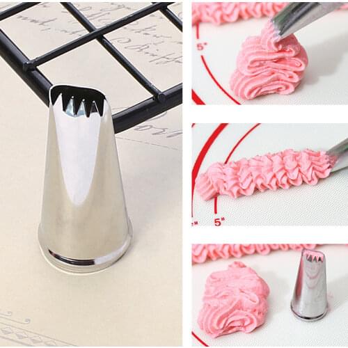 Cupcake Stainless Various shapes Icing Piping Nozzles Pastry Cream Tips Flower Torch Pastry Tube Confectioner Decoration Tools