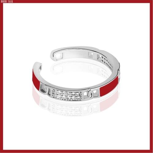 TIRIM Color Oil Zirconia Clasic Vintage Style Resizable Rings Jewelry for Girls and Women Colorful Gift Daily