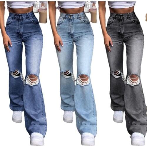 MengshengStar Womens Ripped Jeans