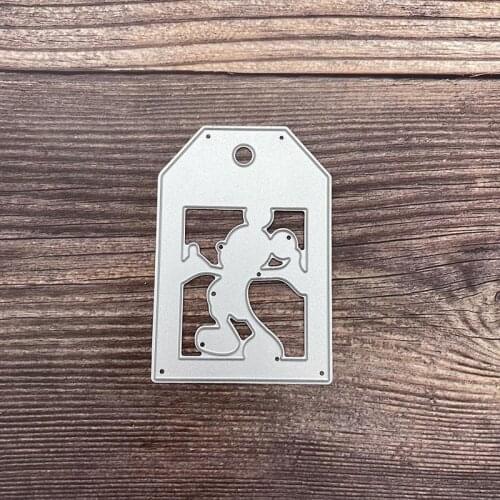 Metal Cutting Dies Label background card Scrapbooking Stencil Cut Die For DIY Card Crafts Handmade