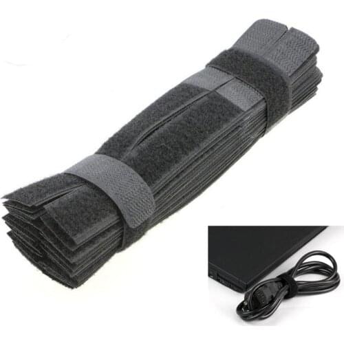 50pcs Reusable Cable Ties Fastener Wire Organizer Cord Management Mouse Rope Holder TV Power Cable Straps Strips 17.5X2CM