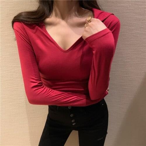 Fashion Sexy Women Long Sleeve Casual Crop blouse Hollow Out Lace Up Slim Tee Blouse Autumn Spring Black Short Womens Hot 2020