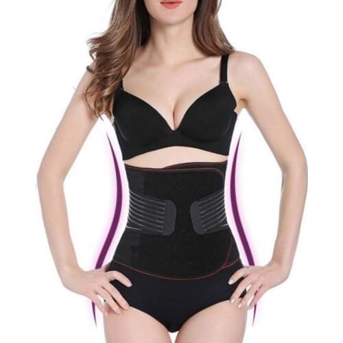 Fashion Solid Color Thin Section Postpartum Abdomen Belt Belt Adjustable Thin Waist Trainer Body Shaping Girdle