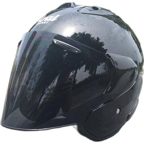Motorcycle Black half helmet outdoor sport men and women Motorcycle Racing Helmet open face helmet DOT approved cool