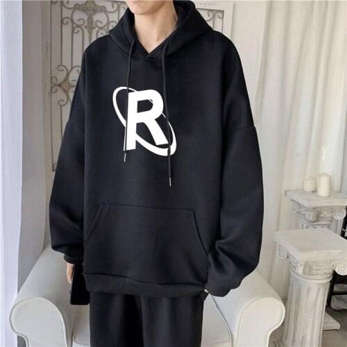 Oversized Men Hoodies Autumn Winter Plus Velvet Reflective High street Hip Hop Streetwear Women Tracksuit Hoodie Sweats S-3XL