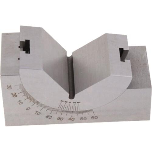 AP46 Adjustable Angle Gauge V-Block 0 to 60 Degree Ruler for Milling Machine X4YD