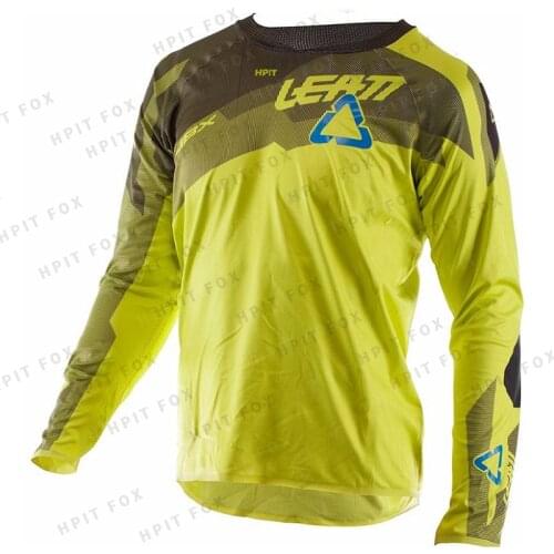 2021 Motorcycle Mountain Bike Team Downhill Jersey MTB Offroad DH MX Bicycle Locomotive Shirt Cross Country Racing Hpit Leatt