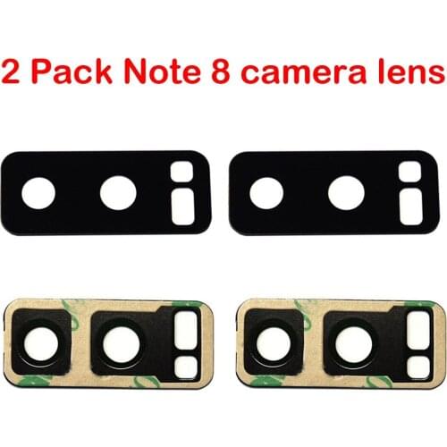 Camera Glass 2 Pack Rear Camera Glass Lens Replacement for for Samsung Galaxy Note + Adhesive Tape