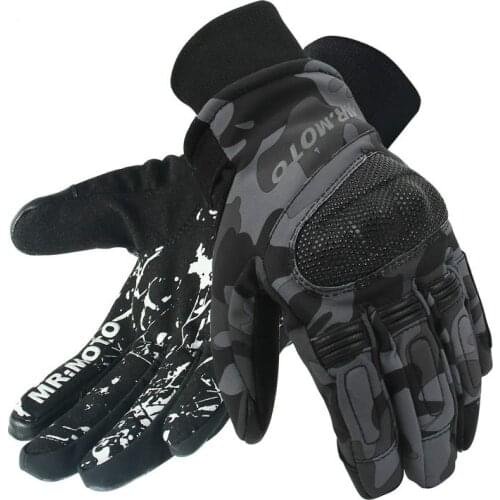 Warm waterproof winter Motorcycle Racing Glove Guantes Moto Luvas Full Finger Motocross Biker Gloves Touchscreen Knight Gloves