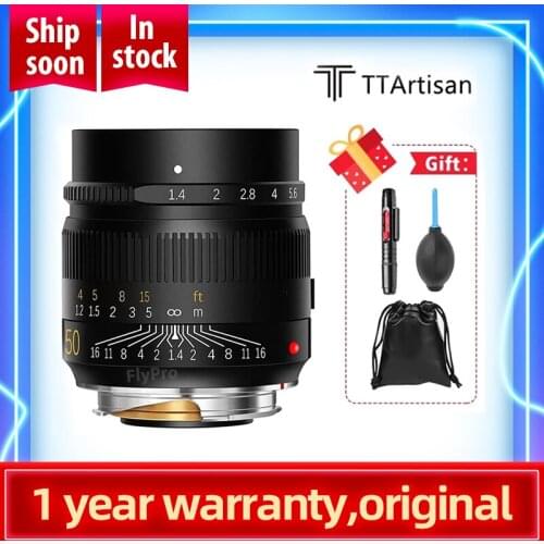 TTArtisan 50mm F1.4 ASPH Full Frame Manual Focus Camera Lenses for Leica M-Mount Cameras Like Leica M-M M240 M3 M6 M7 M8 M9 M9p