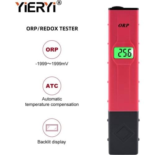 Yieryi orp-16911 orp/redox tester -1999mv-1999mv waterproof ORP meter,Tester Water Quantity Pool Tester ORP Meter with backlight