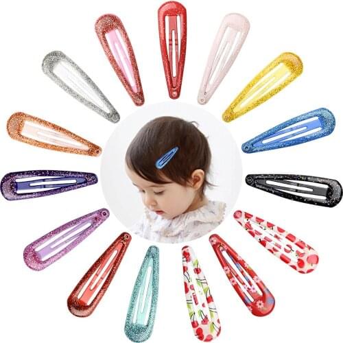 15Pcs/lot Snap Hair Clips for Hair Clip Pins BB Hairpins Color Metal Barrettes for Baby Children Women Girls Styling Accessories