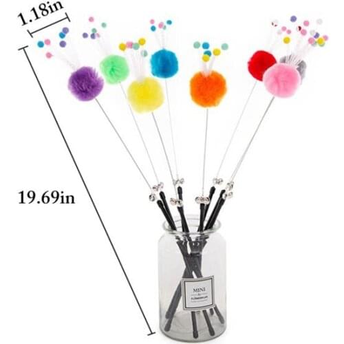 1PCS Random Color Pet Teaser Toy Creative Interactive Fashion Cat Teaser Toy Cat Teaser Wand Funny Cat Toy Pet Cat Supplies