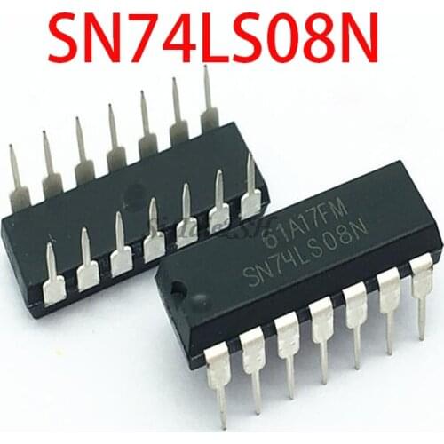 10PCS SN74LS08N DIP14 SN74LS08 DIP 74LS08N 74LS08 SN74LS08 HD74LS08P DIP-14 new and original IC