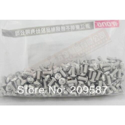 100pcs/Lot Metric M3x5mm Stainless Steel Button Head Hex Socket Cap Screws Bolts