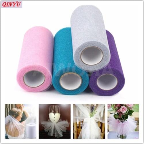 15CM*22M tulle skirt Tutu Organza Baby Shower Party Birthday Gift Wrap Wedding Decoration Party Favors Event Supplies 7zSH759