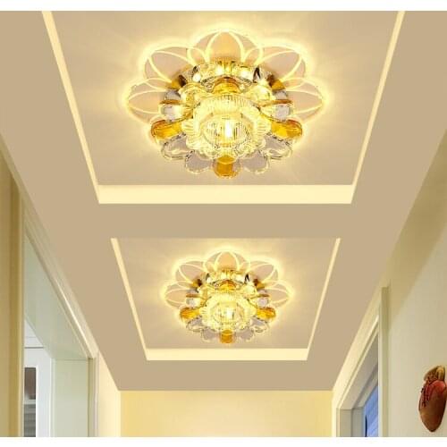 Aisle Ceiling Light Corridor Modern LED Crystal Lamp Creative Entrance Stairs 5W LED Ceiling Lamp