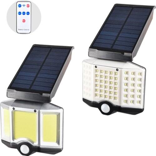 66 LED Solar Lamp Outdoor Solar Light PIR Motion Sensor Solar Powered Waterproof Wall Light For Outdoors Courtyard Garden Yard