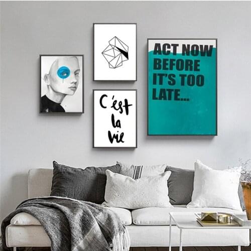 Abstract Geometry Nordic Canvas Painting Picture Home Decor Wall Art Living Room Backdrop Decor Figure Print Minimalist Poster