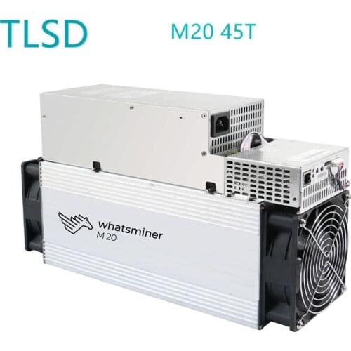Used TLSD Profitable Bitcoin Miner Whatsminer M20 45T 2160W With P21 PSU