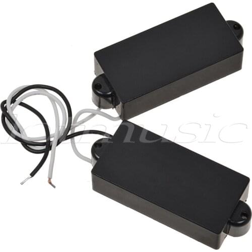 Bass Pickup 4 String for P Bass Guitar Parts Accessories Bridge Neck Set Black