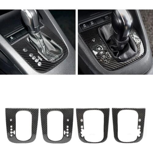 For VW Golf 6 MK6 2010 2011 2012 2013 Car Carbon Fiber Center Console Gear Shift Panel Frame Cover Trim