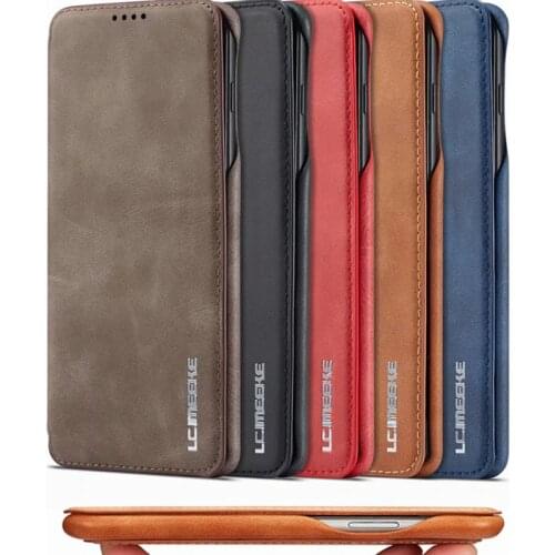 Case For Samsung Galaxy A31 A51 A71 A41 A21s S20 S10 S9 S8 plus S7 A50 A70 Note 20 Leather magnetic Wallet Business Design Cover