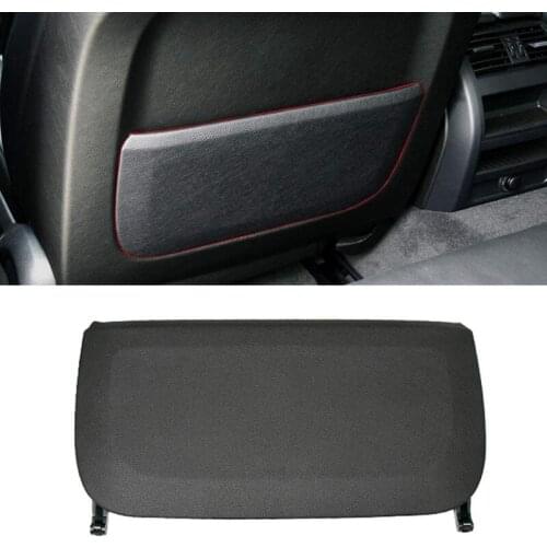 NEW-Seat Backrest Pocket Cover Leather Seat Back Storage Pocket Panel Cover For-BMW 5/7 Series F10 F11 F07 F01 F02 Black
