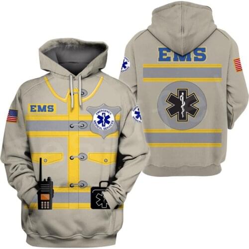 Tessffel Emergency Medical Technician EMT EMS Paramedic NewFashion Unisex Pullover 3DPrint Sweatshirts/Hoodies/zipper/Jacket B11