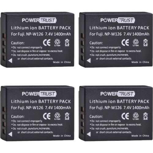 NP-W126 NPW126 NP-W126S Battery for Fujifilm X100F X-A10 X-A7 X-A5 X-A3 X-A2 X-A1 X-E2 X-E2S X-Pro1 X-Pro2 X-Pro3 X-T1 X-T2 X-T3