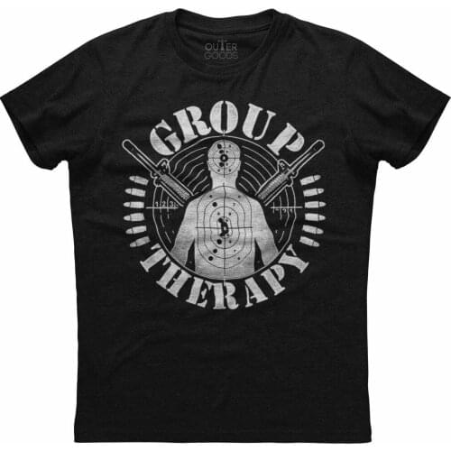 Group Therapy. Funny Graphic Patriotic T-Shirt. Summer Cotton O-Neck Short Sleeve Mens T Shirt New S-3XL