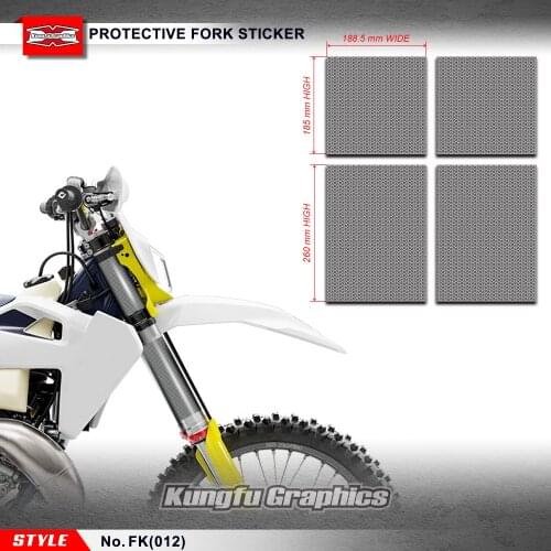 KUNGFU GRAPHICS Front Fork Tube Suspension Stickers MX Decals for Dirt Bike Off-Road Motorcycle Motocross