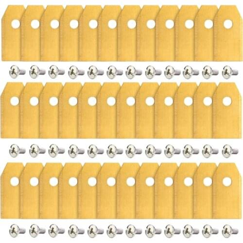 Lawn Mower Blade 36 Pcs Replacement Blades, Stainless Steel Mower Blade for Garden and Husqvarna for Automower Retail