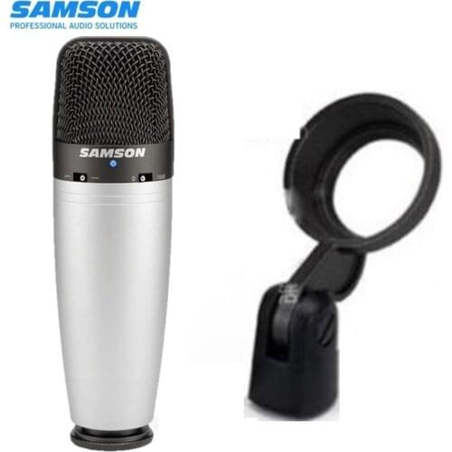 SAMSON C03 multi-pattern condenser microphone for recording vocals, acoustic, instruments without suitcase