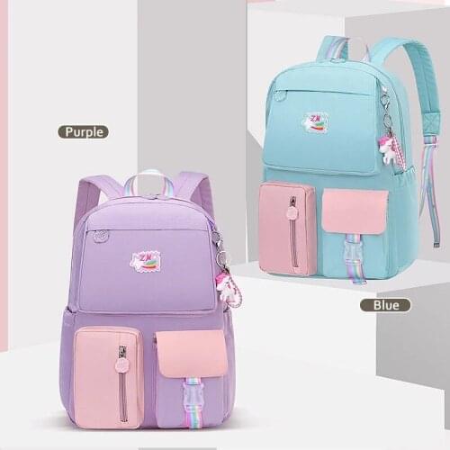 4 Color Nylon Waterproof Kids School Backpacks for Teenage Boys Girls Primary Children School Bags Boy Child Book Bags Grade 1-6