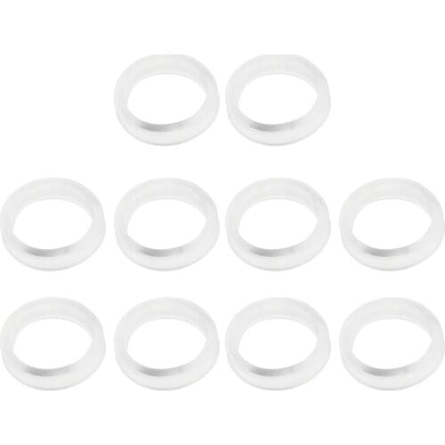 Lot 10Pcs Soft Rubber Finger Ring Grips Inserts Sizer for Barber Hairdressing Shear Scissors