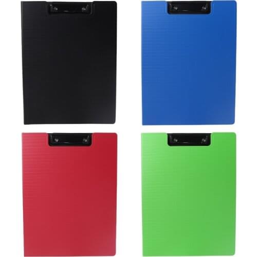 Plastic Clipboard Folder A4 File Folder Writing Board Storage Organizer Paperboard for Documents Diary Planner Office