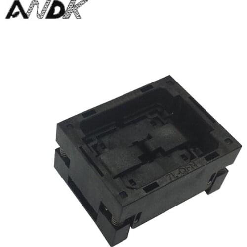 QFN48 Burn in Socket QFN48 MLF48 IC Test Socket Pitch 0.5mm OPEN TOP Chip Size 7*7 Flash Adapter Programming Socket
