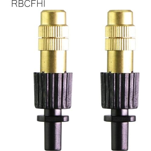 RBCFHl 30-120PCS Garden Irrigate 6mm- OD Connector Adjustable Brass Misting Nozzle with Gardening Sprinklers Nozzle