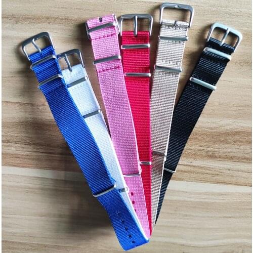 Nato Style Strap 20mm Nylon Watch Band Waterproof colour Watch Strap for Nato Army Sport Watch