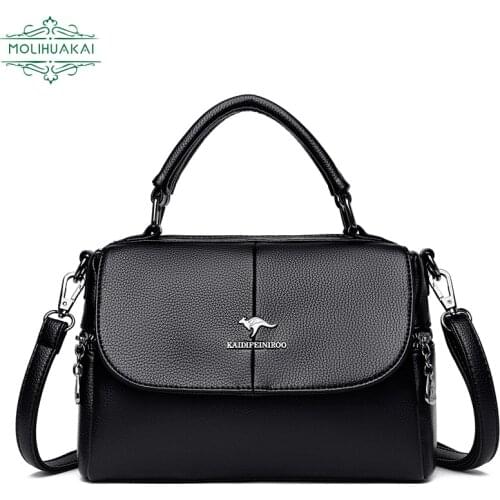 Fashion Stitching Design Ladies Bag High Quality PU Leather Shoulder Bag Simple Designer Bag Girl Casual Messenger Bag 2021 New