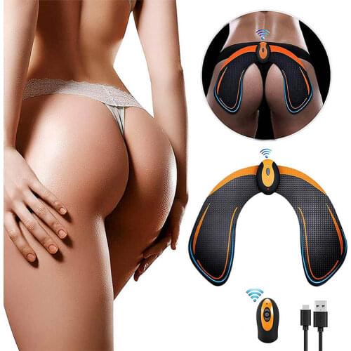 Abdominal Muscle Stimulator EMS ABS Trainer USB Rechargeable Electrostimulator for Home Gym Workout Hip Training Toner Massager