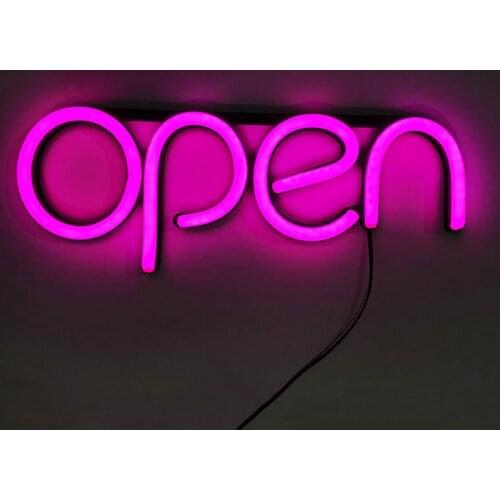 LED Shop Opening OPEN Sign Business Store Neon Sign Advertising Lamp Light Window Chandelier Big Top Flashing