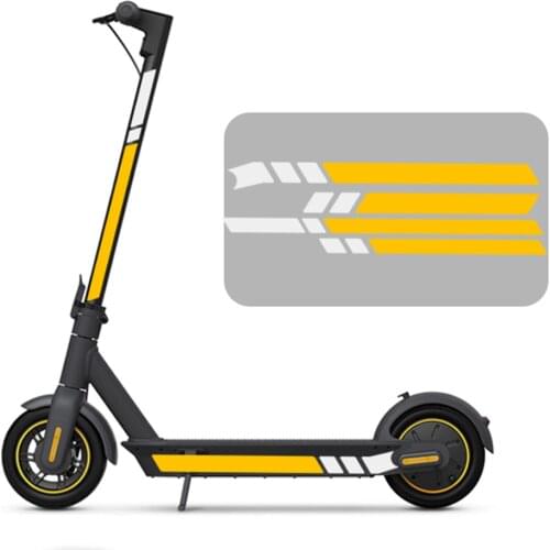 PVC Reflective Stickers For Ninebot MAX G30 Kickscooter Foldable Stickers Electric Scooter Body Decoration Warning Stickers