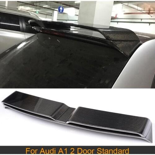 Carbon Fiber Rear Roof Spoiler Wing for Audi A1 8X PQ25 Hatchback 2 Door Standard Only 2010-2014 Car Roof Trunk Lip Wing Spoiler