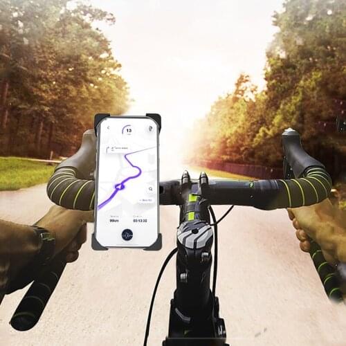 Bike Phone Holder Shockproof Bicycle Motorcycle Mobile Phone Navigation Bracket 4.6 to 6.5 Inches Mobile Phone Protection Frame